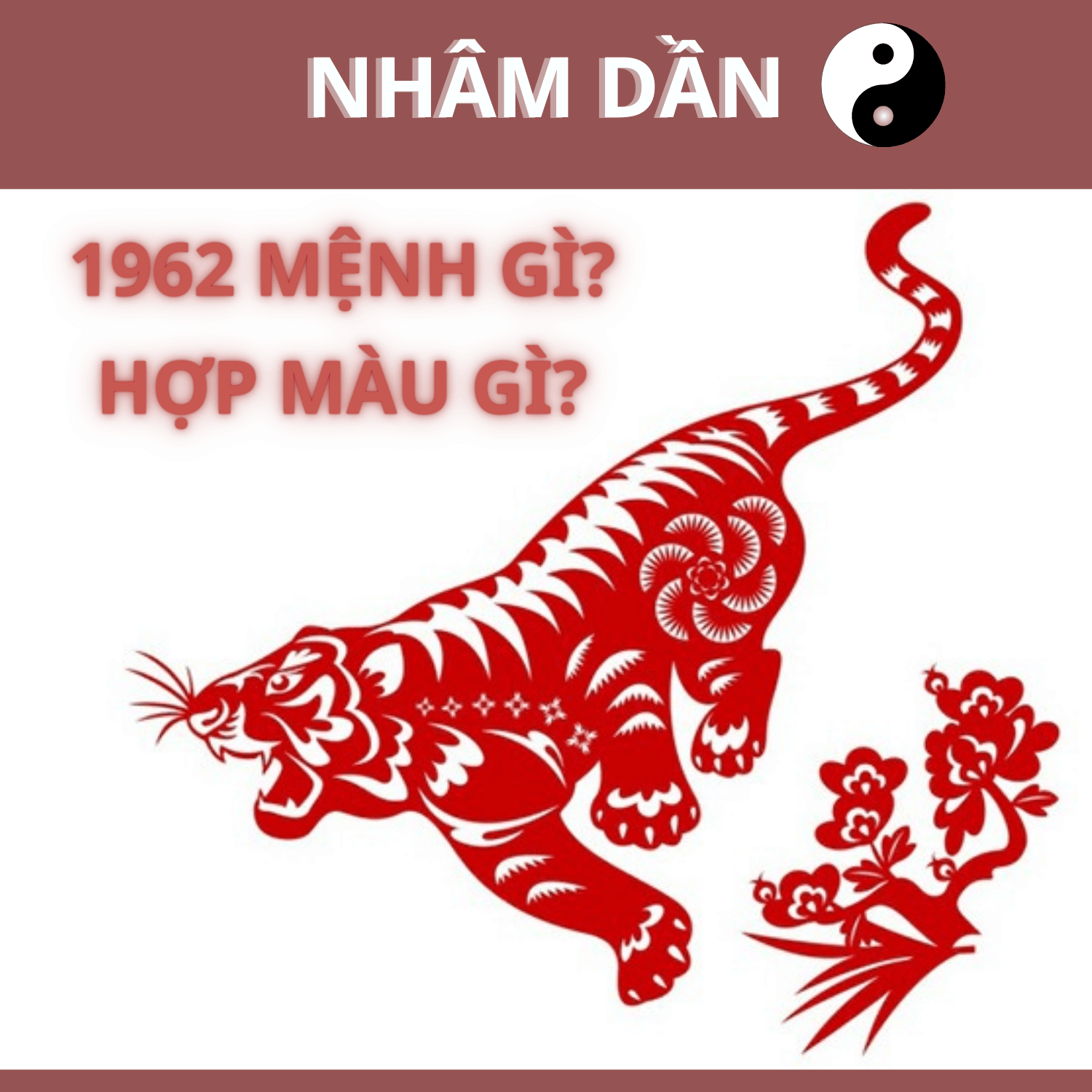 Sinh năm 1962 mệnh gì? Hợp màu gì? Tips phối đồ hợp bản mệnh tuổi Nhâm Dần