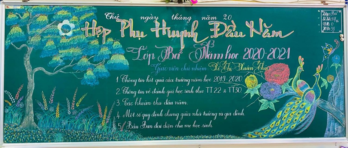 Danh Sách 100+ Mẫu Trang Trí Bảng Họp Phụ Huynh Đẹp Nhất