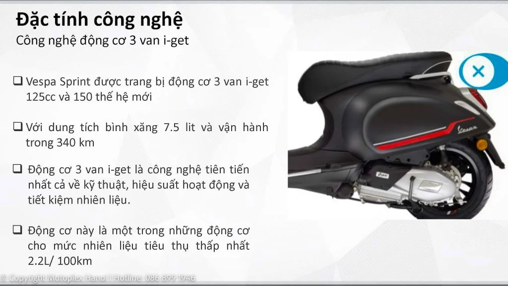 Vespa Sprint 2024 mới, Nhiều Ưu Đãi, Hỗ Trợ Trả Góp 0%, BH 3 năm - FMG Mobility