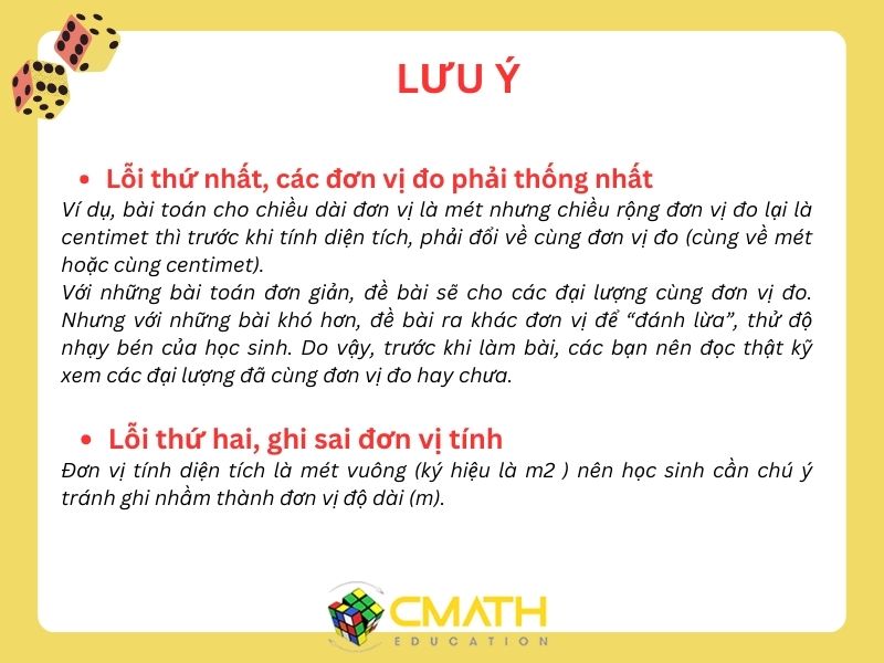 Hướng dẫn tính diện tích hình vuông, hình chữ nhật Toán lớp 3