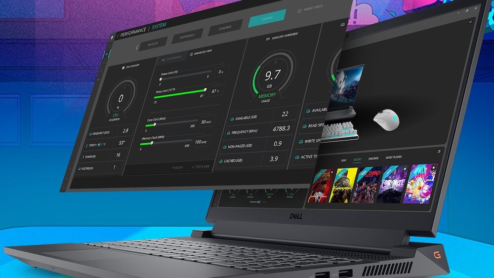 Laptop Gaming Dell G15 5520 Core i7 12700H RAM 16GB SSD 1TB RTX 3060 6GB 15.6-inch FHD Windows 11