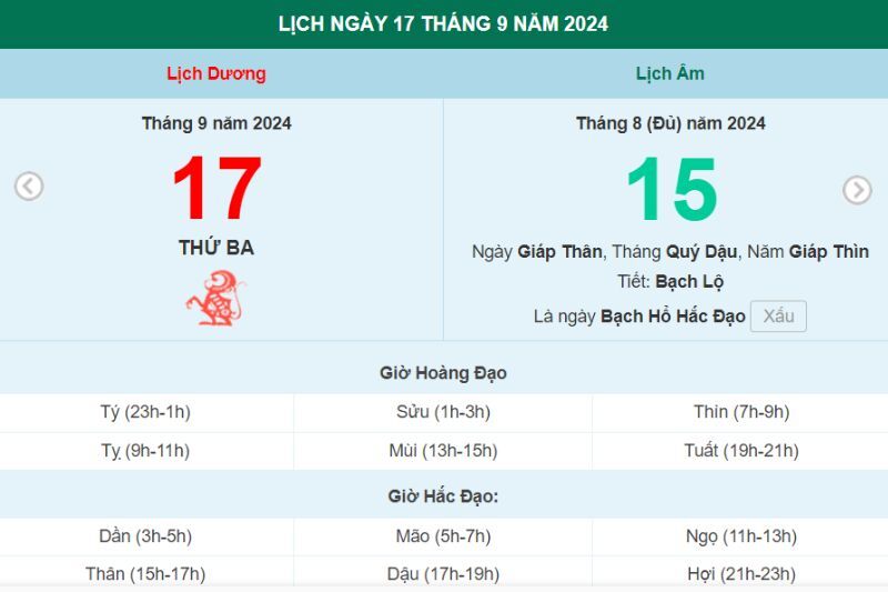 Tết Trung thu 2024 có rơi vào cuối tuần không? Đếm ngược còn bao nhiêu