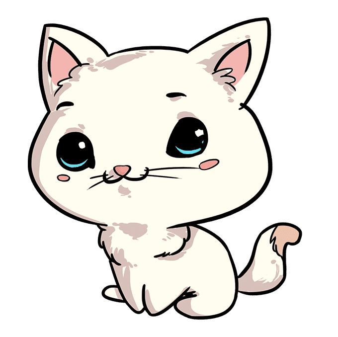 Mèo chibi mập cute, dễ thương