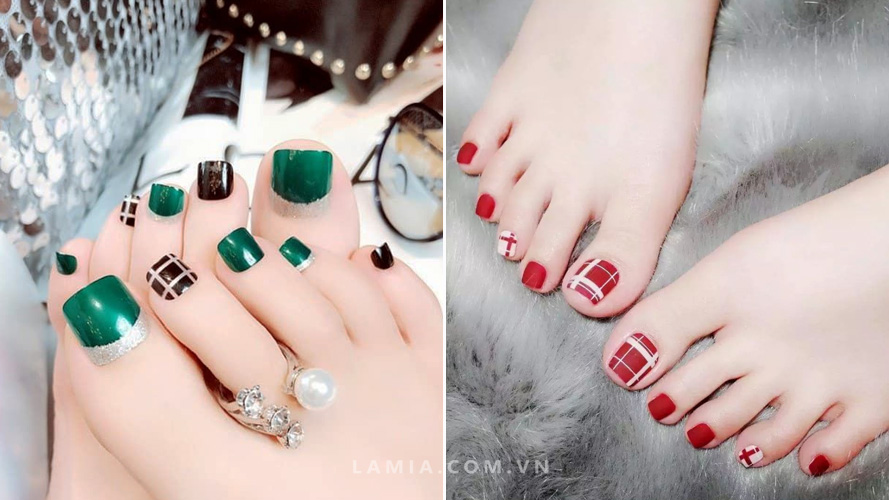 1001+ mẫu móng chân đẹp, nail chân xinh, sáng da hot 2024