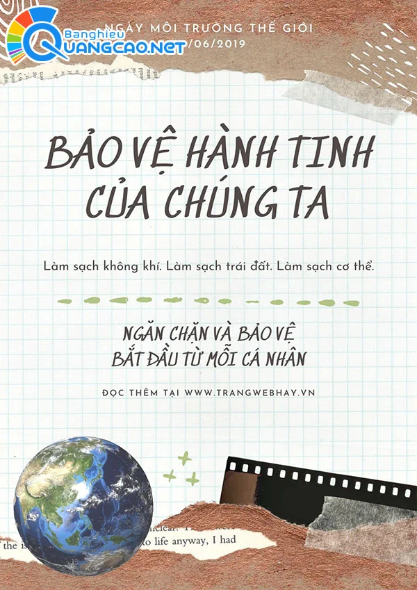 Poster Bảo Vệ Môi Trường