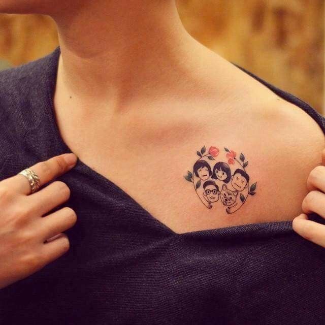 Top 333+ hình xăm gia đình 4 người ấm áp, hạnh phúc - Genztattoo