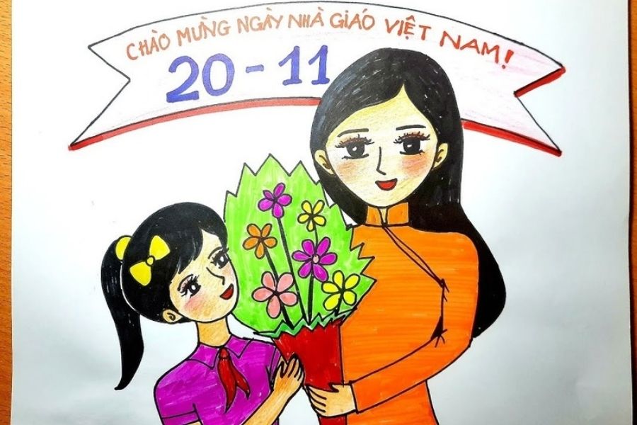 50+ Bức Tranh Vẽ 20 11 Ngày Nhà Giáo Việt Nam Đẹp Và Ý Nghĩa Nhất