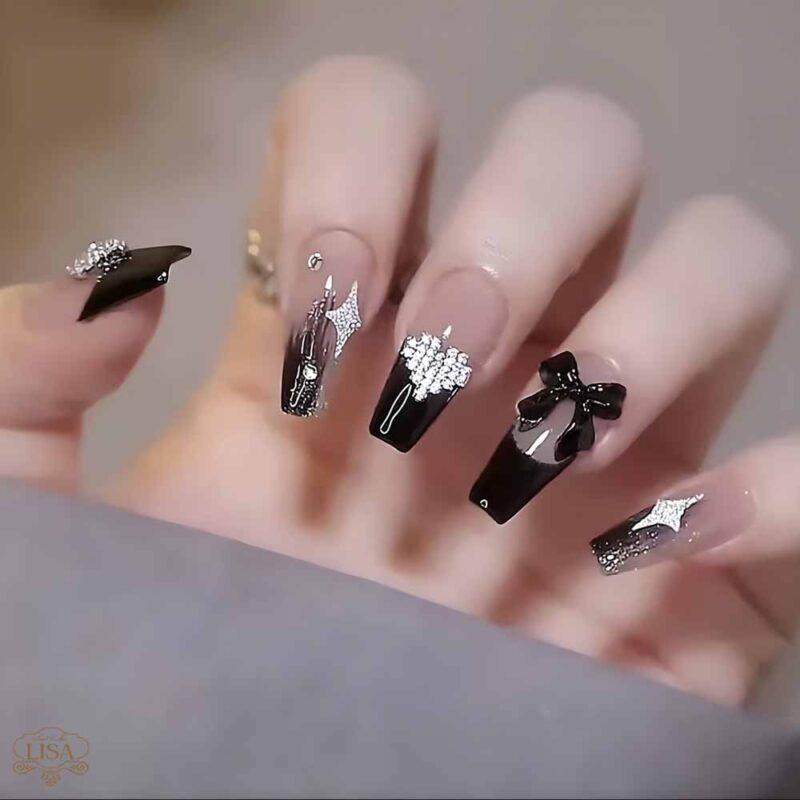 55+ Mẫu nail đính nơ đẹp đơn giản cho nàng xinh lung linh