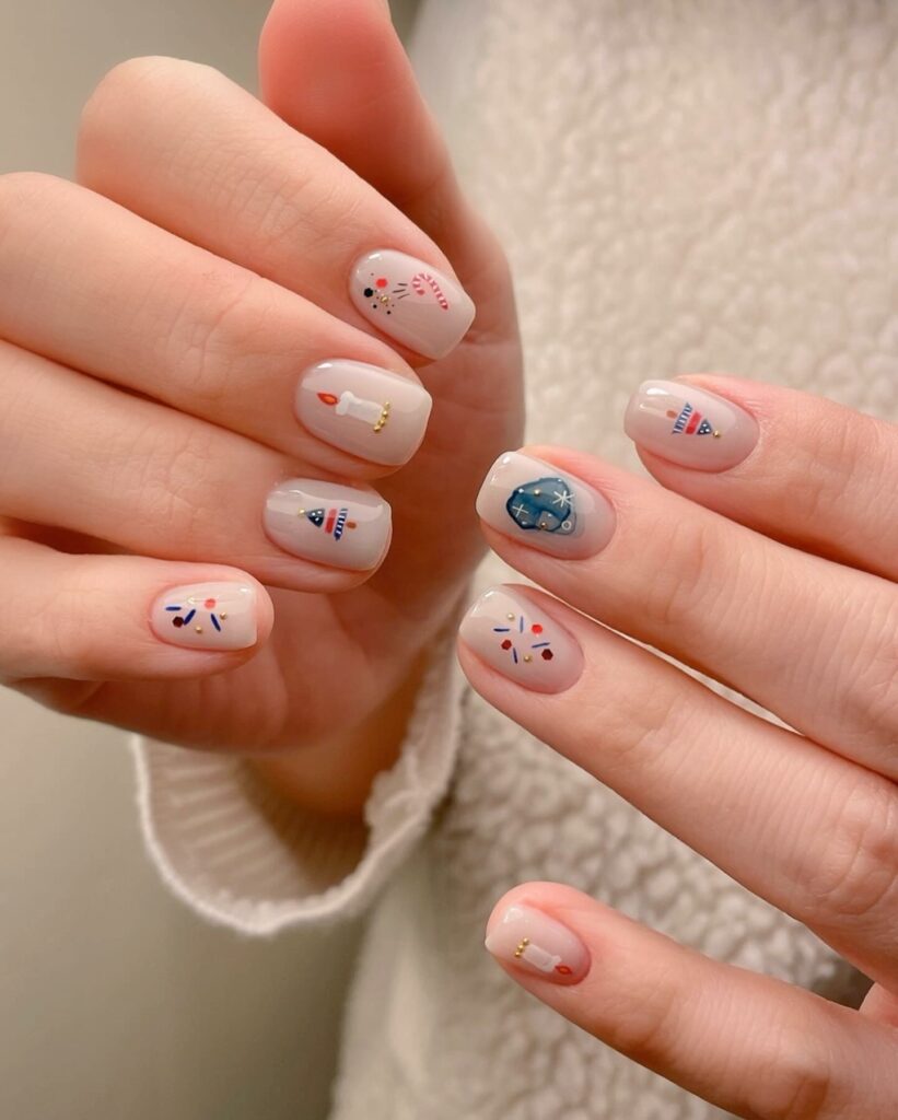 111+ Mẫu Nail Tết cực đẹp cho nàng đón xuân 2024