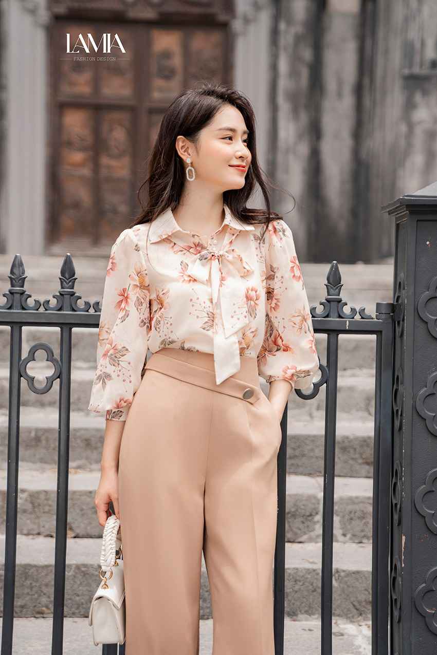 30 mẫu áo kiểu nữ đẹp giúp nàng phối đồ chuẩn fashionista