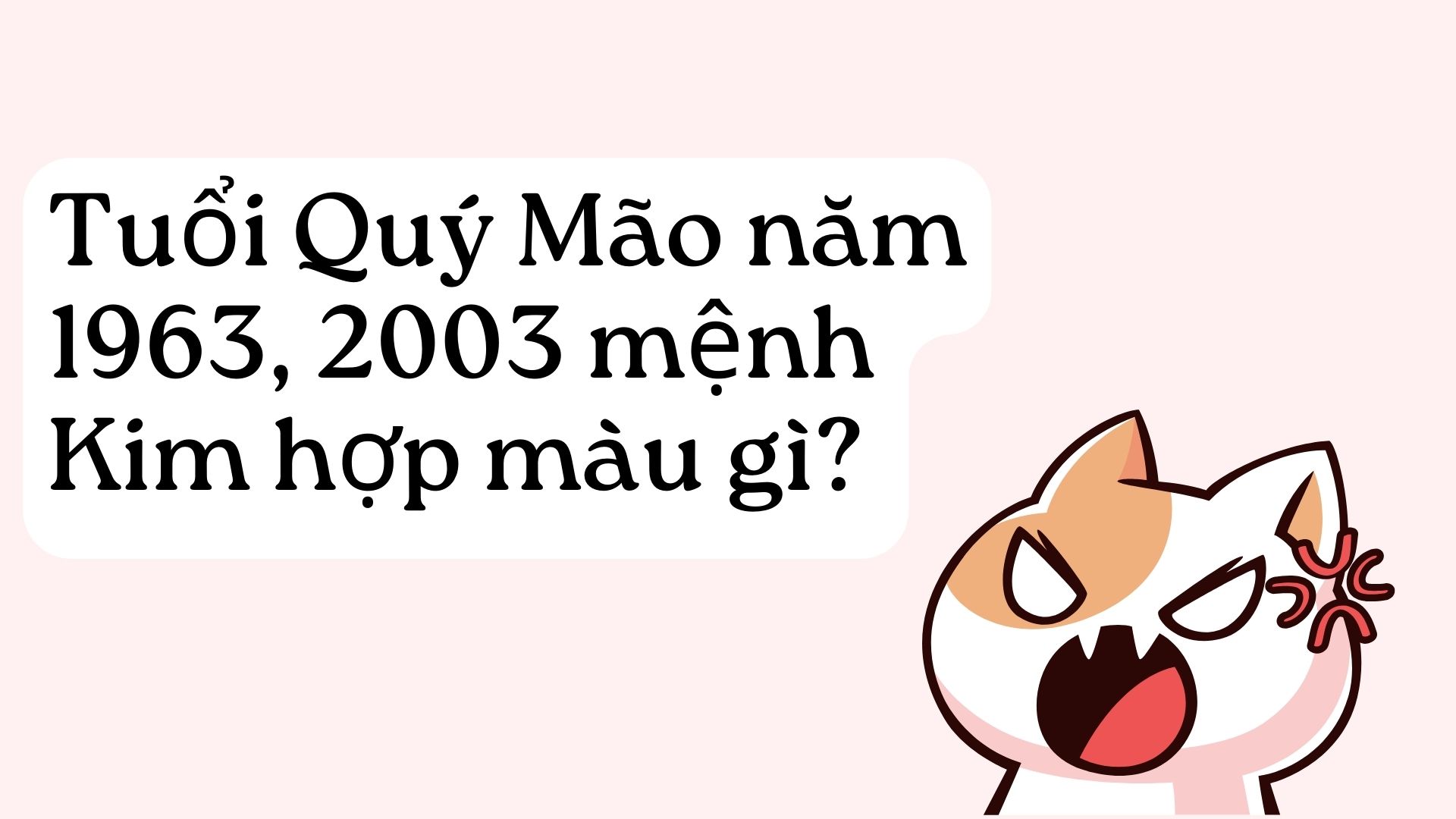 Tuổi mão hợp màu gì ?Tổng quan chung về đặc điểm của người tuổi Mão.