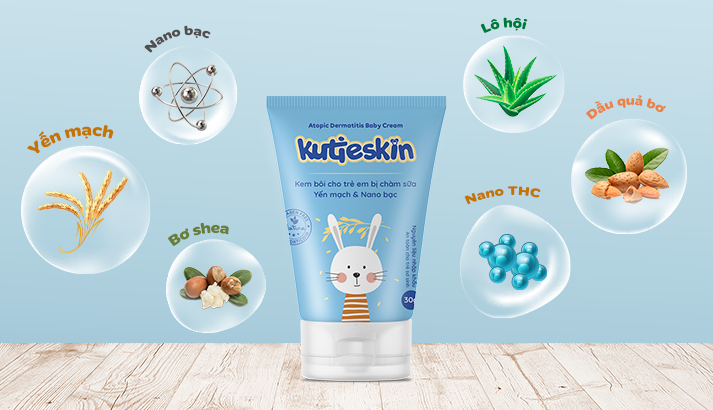 Kutieskin - Bộ sản phẩm chăm sóc chuyên biệt cho da bé