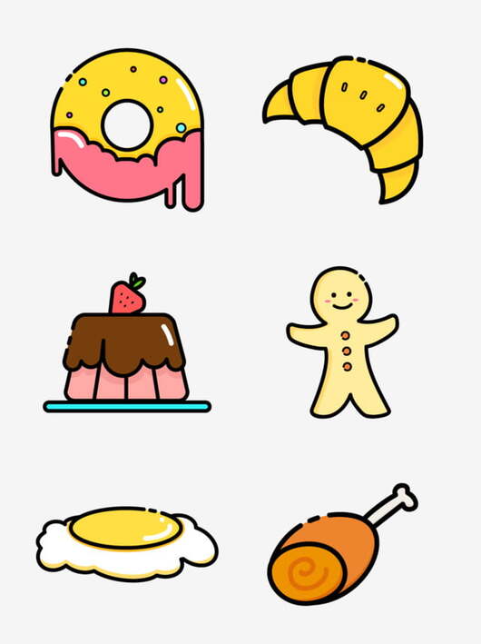 Tổng Hợp Mẫu Sticker Cute Food, Sticker Đồ Ăn Dễ Thương