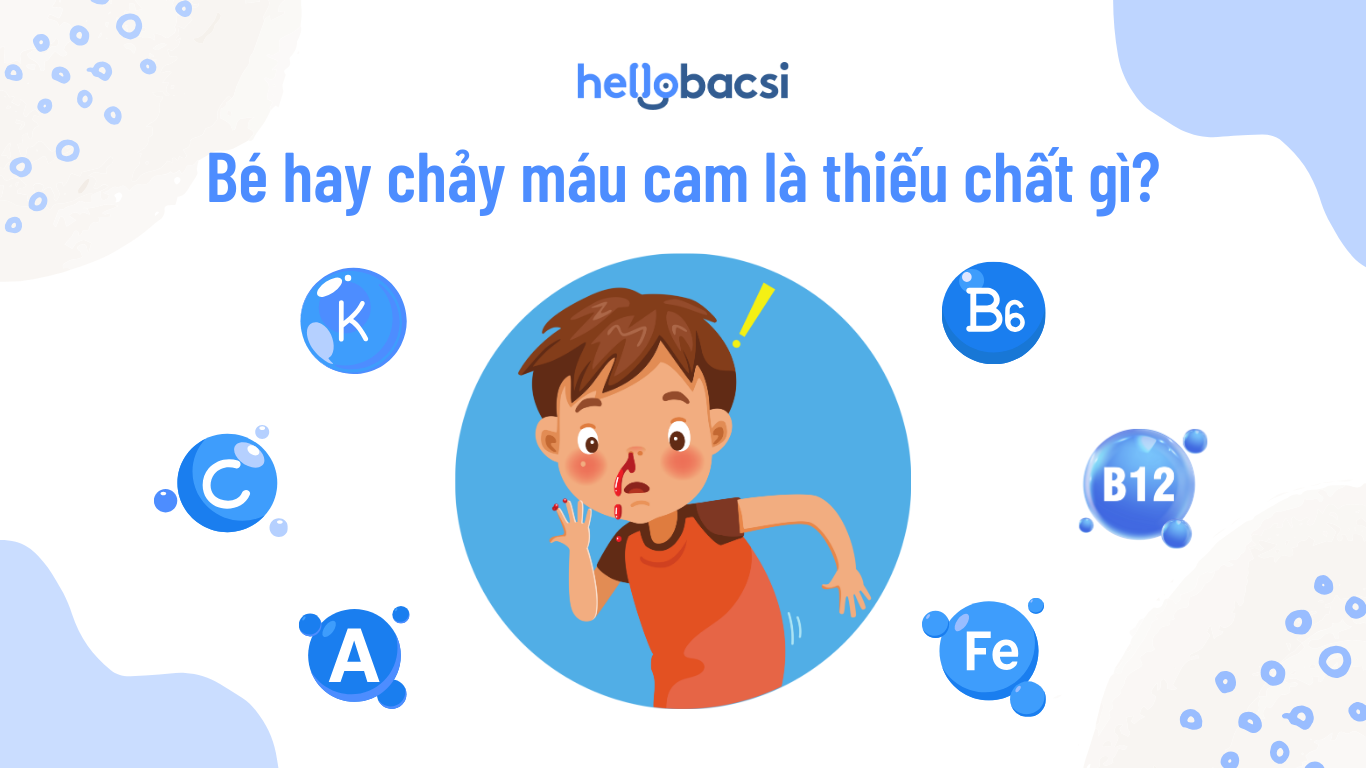 Bé hay chảy máu cam là thiếu chất gì? 5 dưỡng chất cần bổ sung ngay!