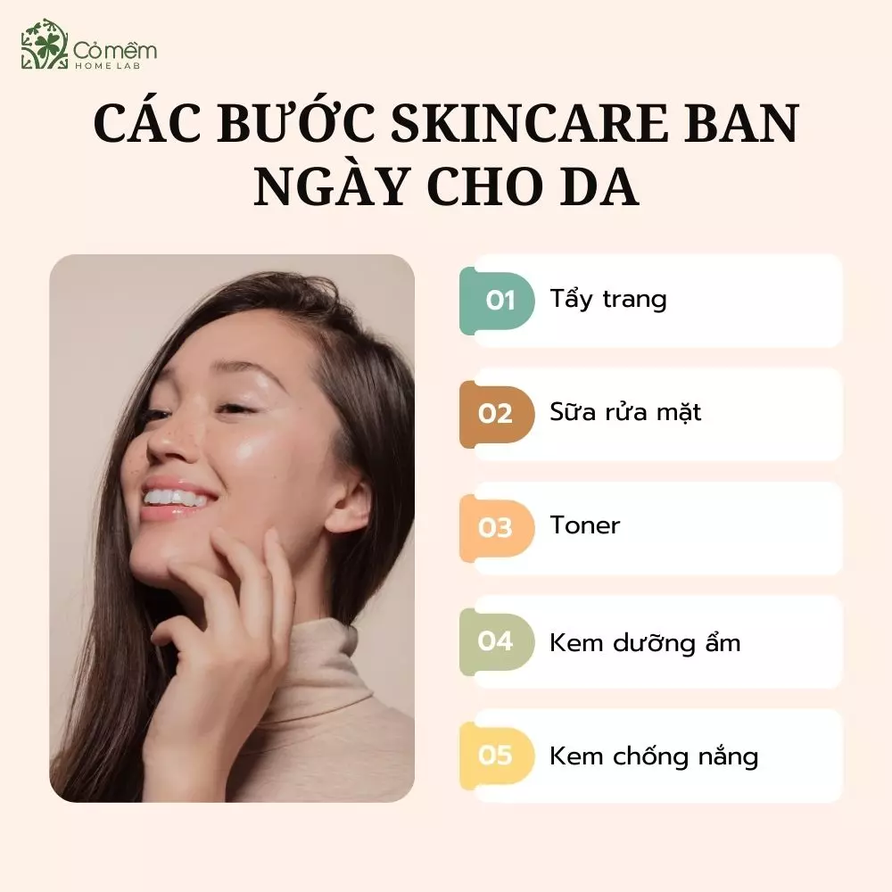 Các Bước Skincare Ban Đêm, Ban Ngày Chuẩn HÀN