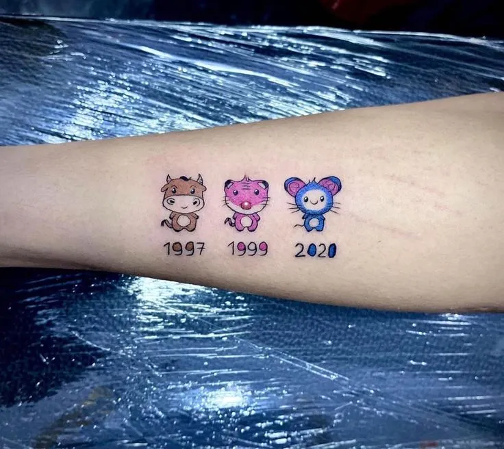 333+ hình xăm gia đình con giáp cực đáng yêu - Genztattoo