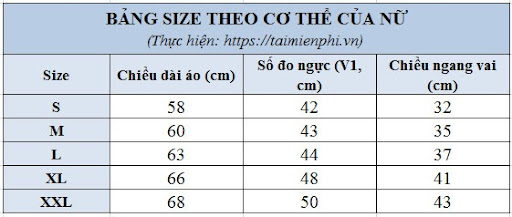 Cách tính size áo chuẩn cho cả nam và nữ