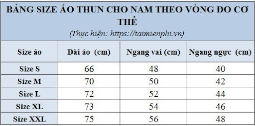 Cách tính size áo chuẩn cho cả nam và nữ