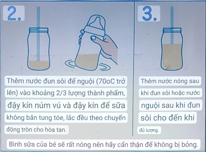 Hướng dẫn cách pha Sữa Meiji nội địa Nhật Bản 800g, 0-1 tuổi