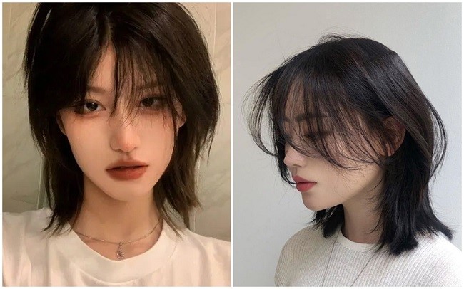 Tổng hợp các kiểu tóc mullet layer nữ có mái hot nhất 2024