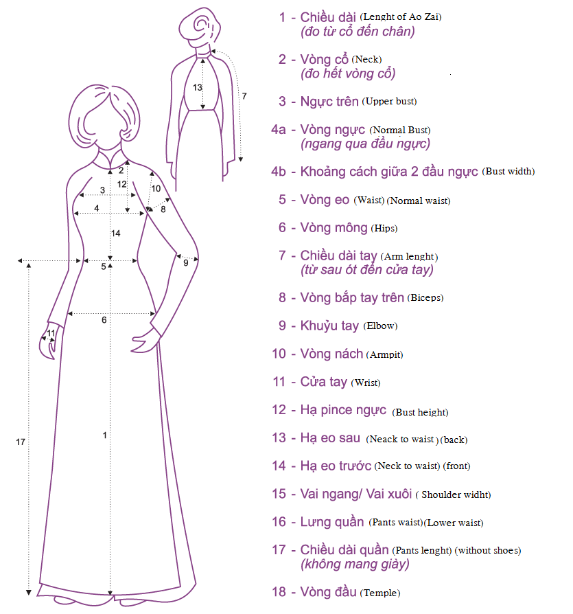Hướng Dẫn Cách Lấy Số Đo Áo Dài Đơn Giản, Chính Xác Nhất