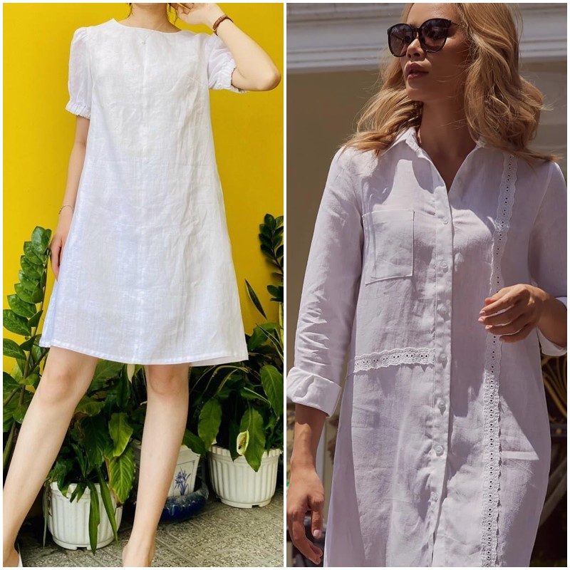 Xu hướng đầm linen suông được chị em yêu thích nhất hiện nay