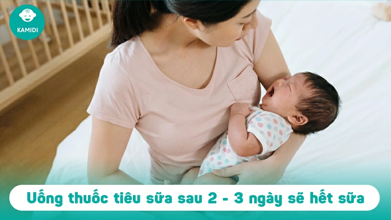 Uống thuốc tiêu sữa bao lâu thì hết sữa?