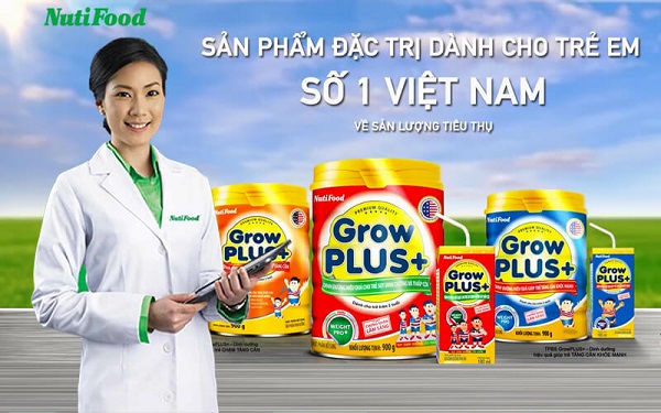 Sữa bột pha sẵn Nuti Grow Plus Màu đỏ hộp 110ml - suachobeyeu.vn