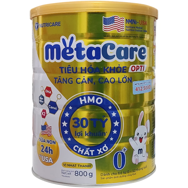 Sữa Meta Care số 0+ lon 800g, Nutricare- suachobeyeu.vn