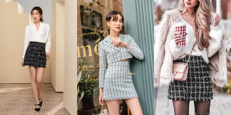 10 cách phối đồ với váy dạ tweed vừa sang chảnh vừa xinh đẹp cho chị em