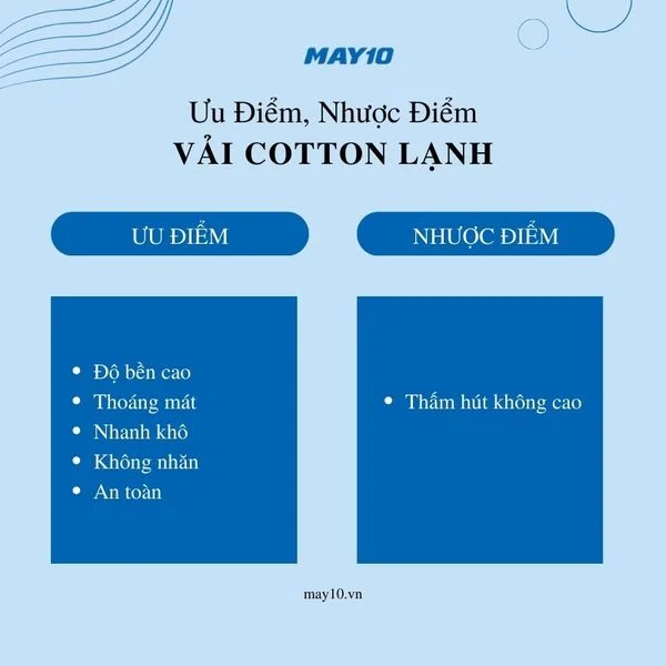 Vải cotton lạnh là gì? Từ A-Z thông tin cần biết về vải cotton lạnh