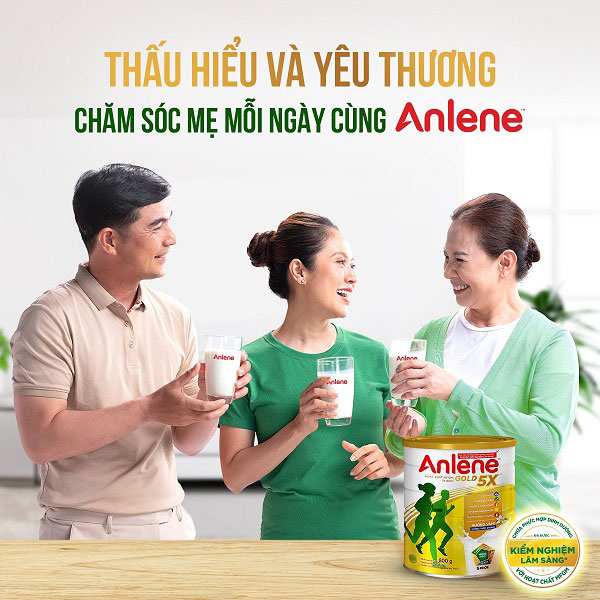 Sữa bột Anlene Gold 5X 800g hương Vani - suachobeyeu.vn