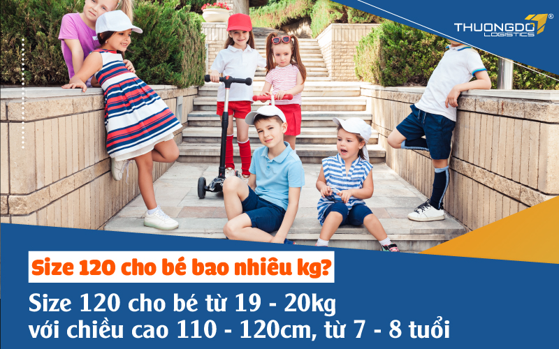 Size 120 cho bé bao nhiêu kg - Bảng size quần áo Trung Quốc cho bé 