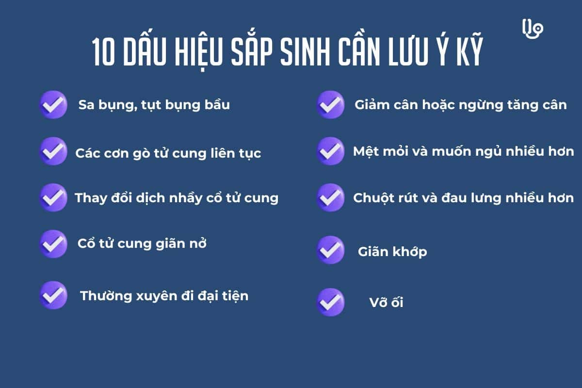 Bác sĩ nhắc 10 dấu hiệu sắp sinh (chuyển dạ) cần nhập viện mẹ bầu nhớ