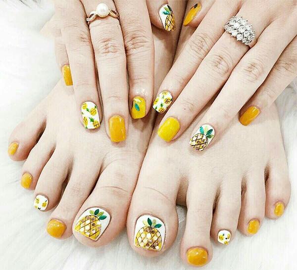 Mẫu nail chân đẹp đơn giản nhẹ nhàng được yêu thích nhất