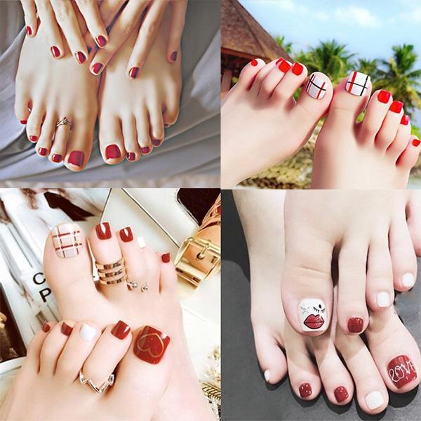 Mẫu nail chân đẹp đơn giản nhẹ nhàng được yêu thích nhất