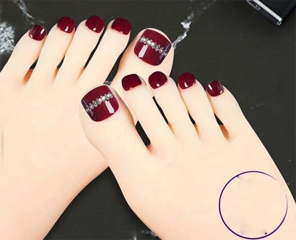 Mẫu nail chân đẹp đơn giản nhẹ nhàng được yêu thích nhất