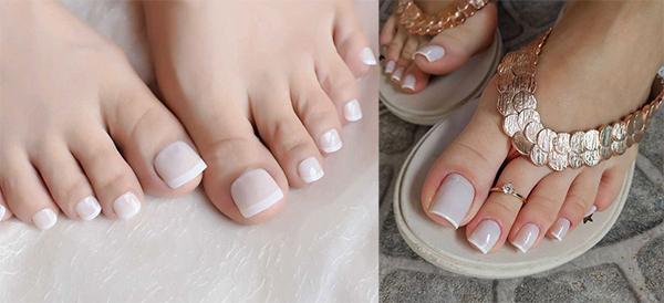 Mẫu nail chân đẹp đơn giản nhẹ nhàng được yêu thích nhất