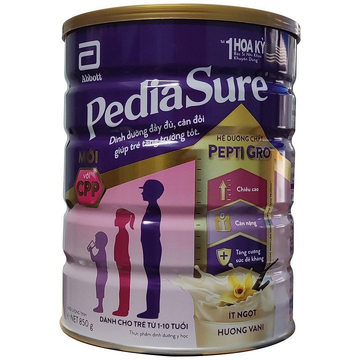 Sữa Pediasure 850g cho trẻ biếng ăn, 1-10 tuổi- suachobeyeu.vn