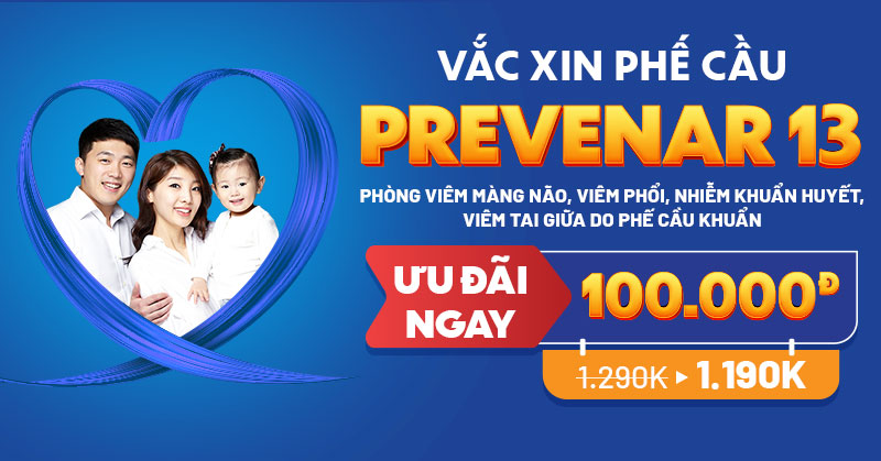 VNVC ưu đãi vắc xin Phế cầu Prevenar 13 phòng bệnh hô hấp