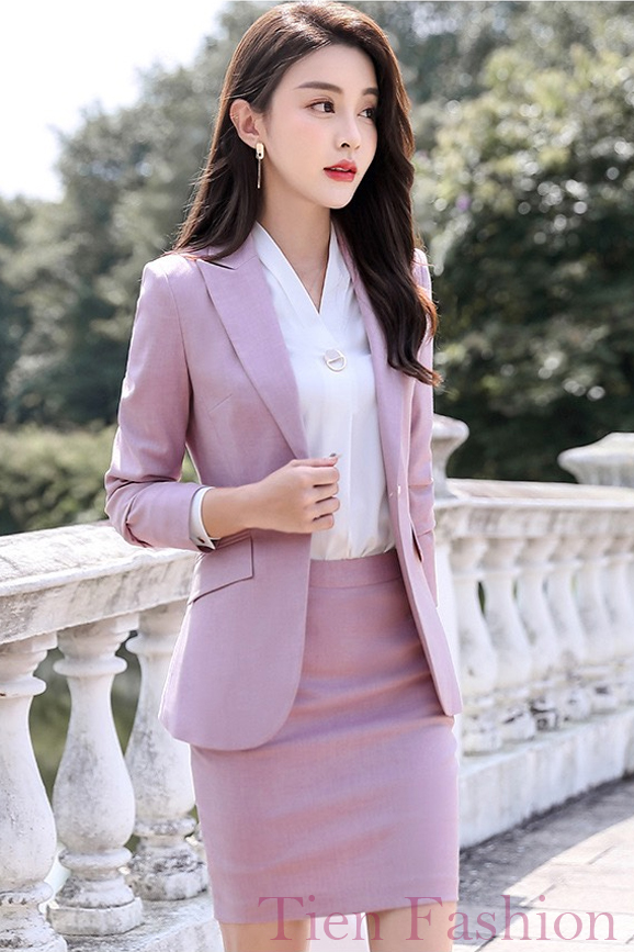 Set Bộ Áo Vest Nữ Công Sở Váy Ngắn- TF109 - Tiên Fashion