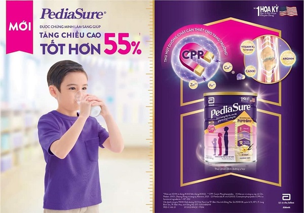 Sữa Pediasure 850g cho trẻ biếng ăn, 1-10 tuổi- suachobeyeu.vn