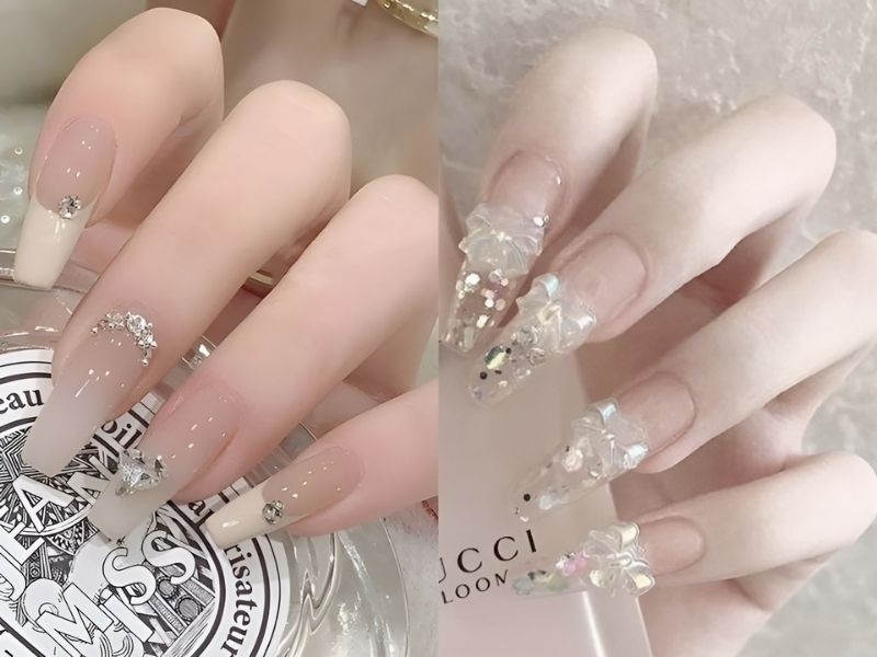 Top 15 mẫu nail đính đá đẹp sang chảnh hot trend