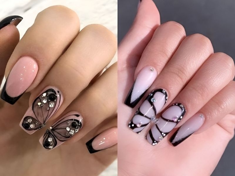 Top 15 mẫu nail đính đá đẹp sang chảnh hot trend