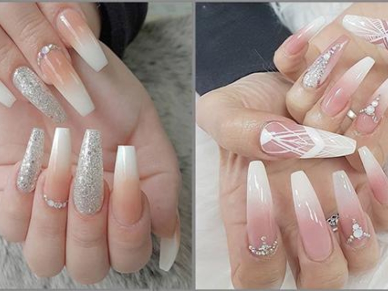 Top 15 mẫu nail đính đá đẹp sang chảnh hot trend