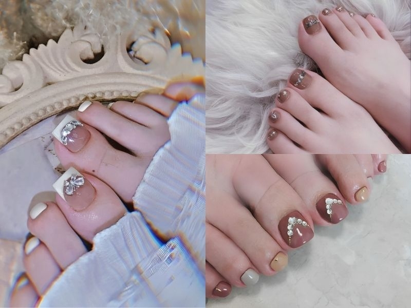 Top 15 mẫu nail đính đá đẹp sang chảnh hot trend