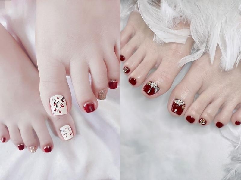 Top những mẫu nail móng chân đẹp hot trend hiện nay