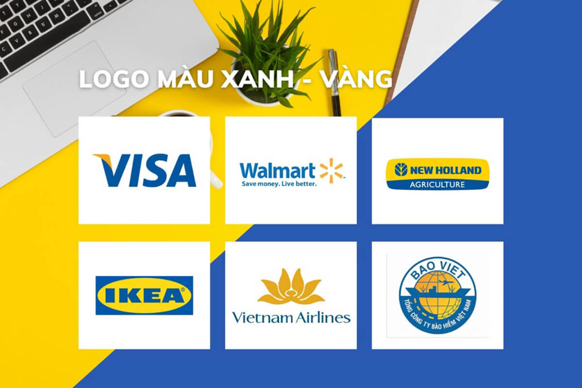 30 logo màu xanh dương cho cảm hứng thiết kế ấn tượng