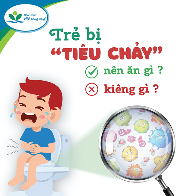 Trẻ bị tiêu chảy nên ăn gì, kiêng gì?