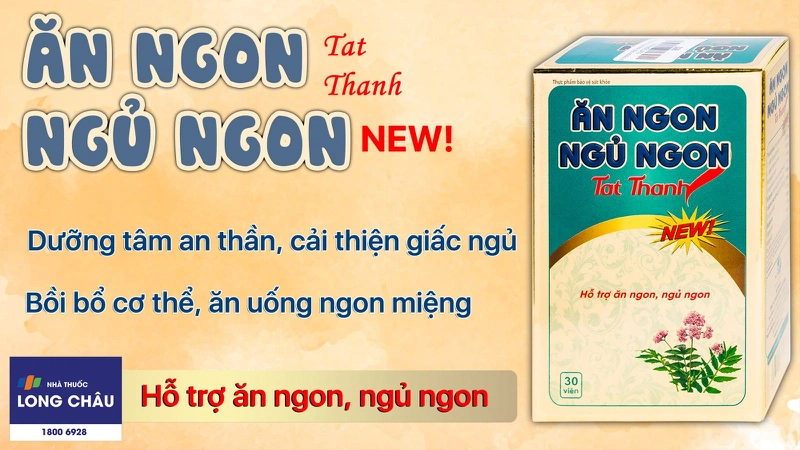 Viên uống Ăn Ngon Ngủ Ngon Tất Thành hỗ trợ ăn ngon, ngủ ngon (30 viên)